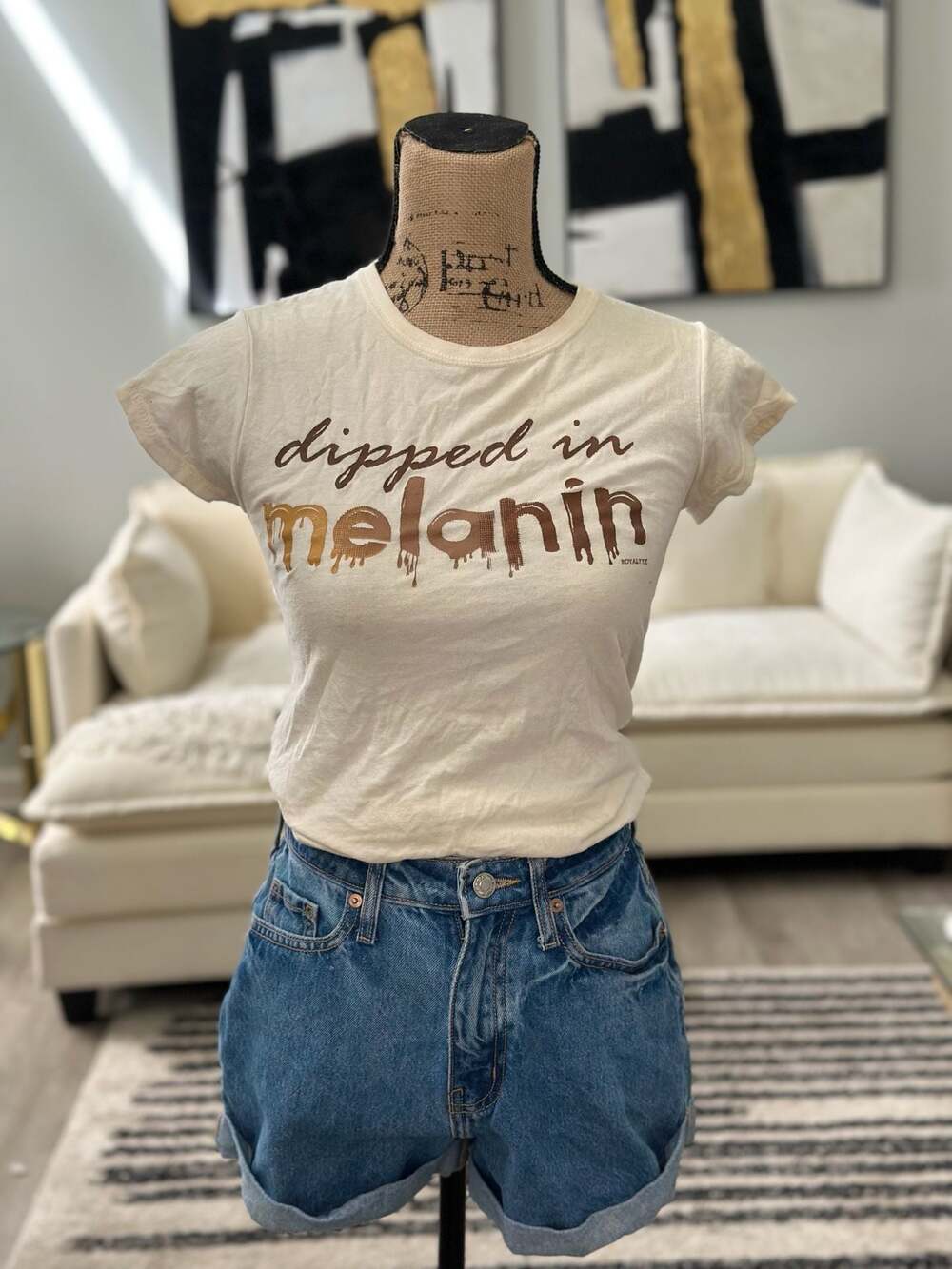 Royaltee Dipped in Melanin Graphic T-Shirt